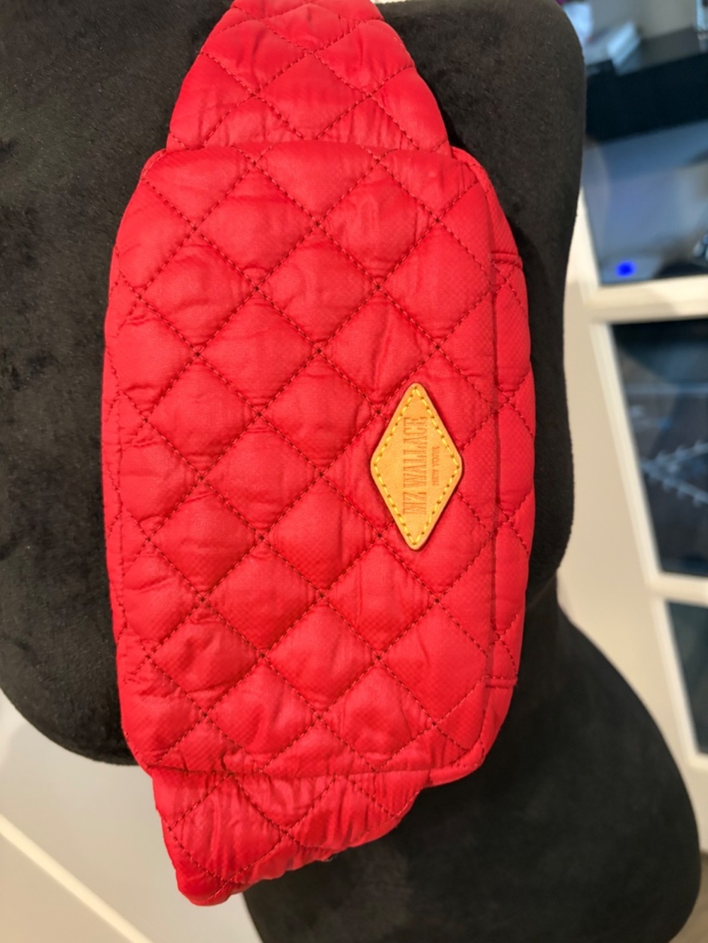 MZ Wallace Red Metro Quilted Belt Bag - Picture 3 of 10